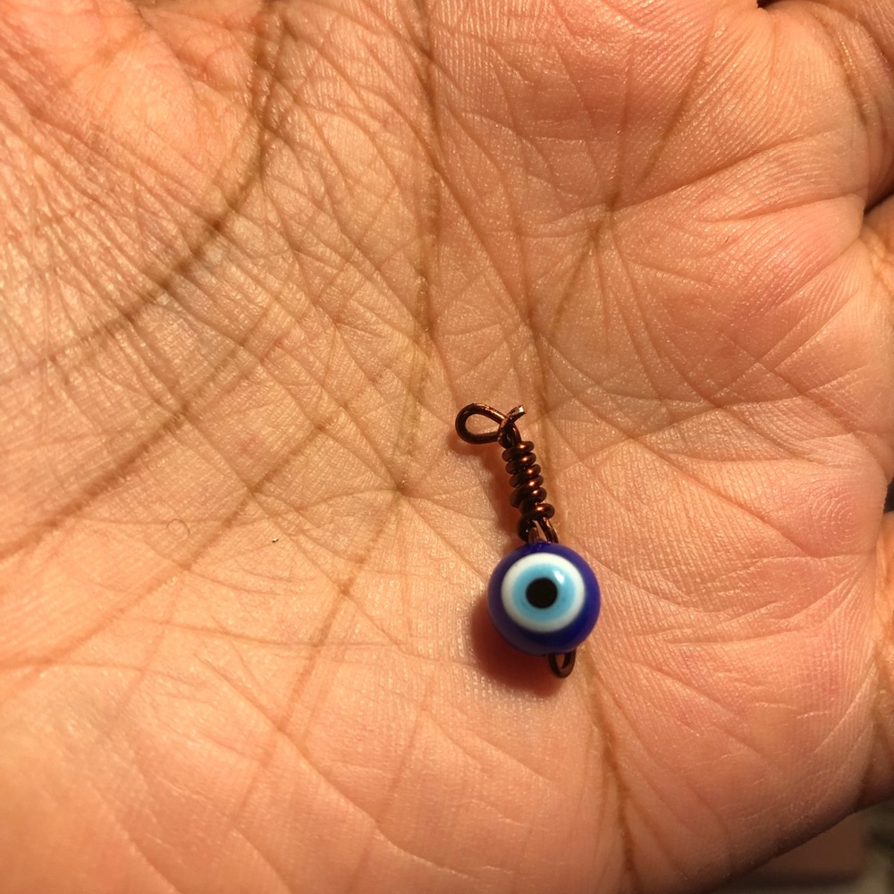 Necklace evil eye charm